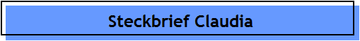 Steckbrief Claudia